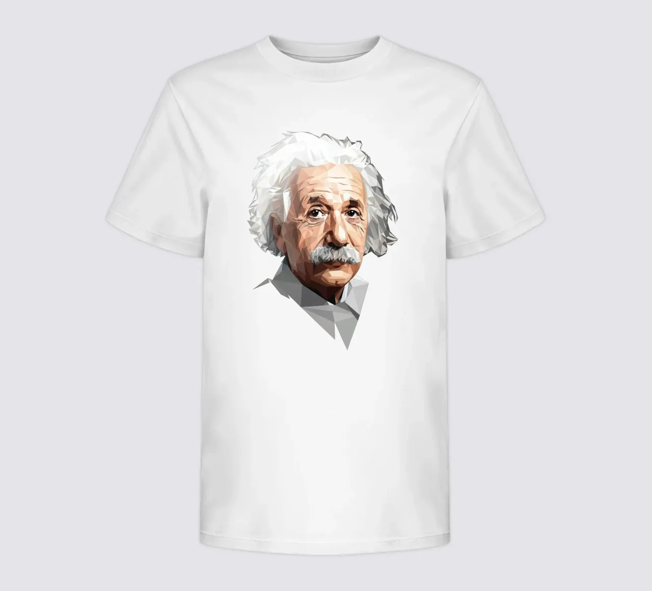 Albert Einstein Lowpoly t-shirt bambini da Low Profile