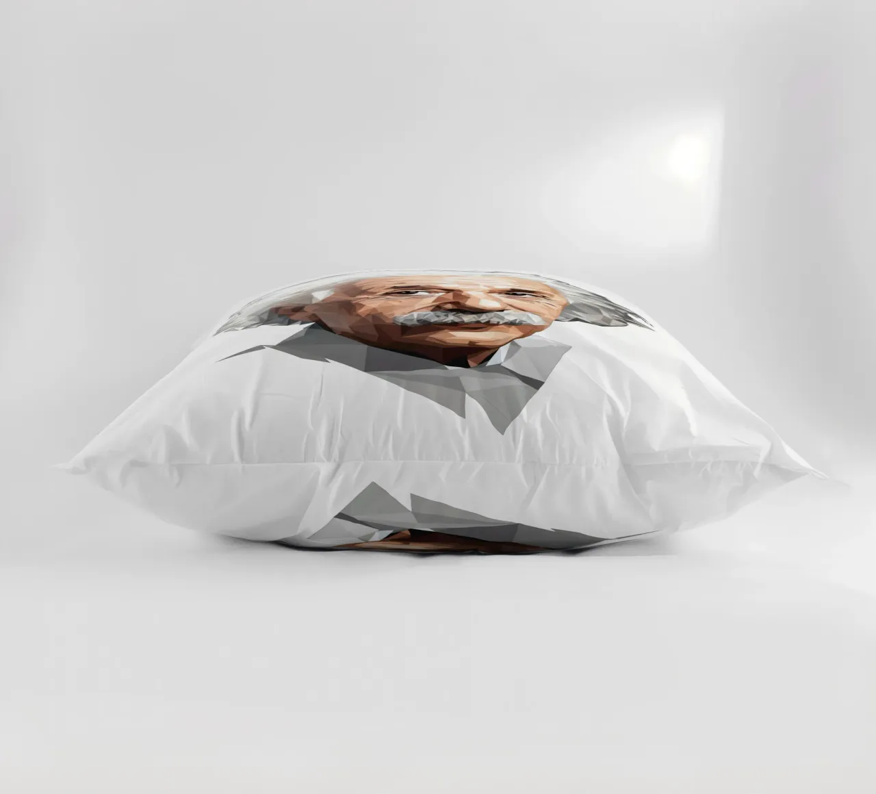 Albert Einstein Lowpoly cuscino da Low Profile