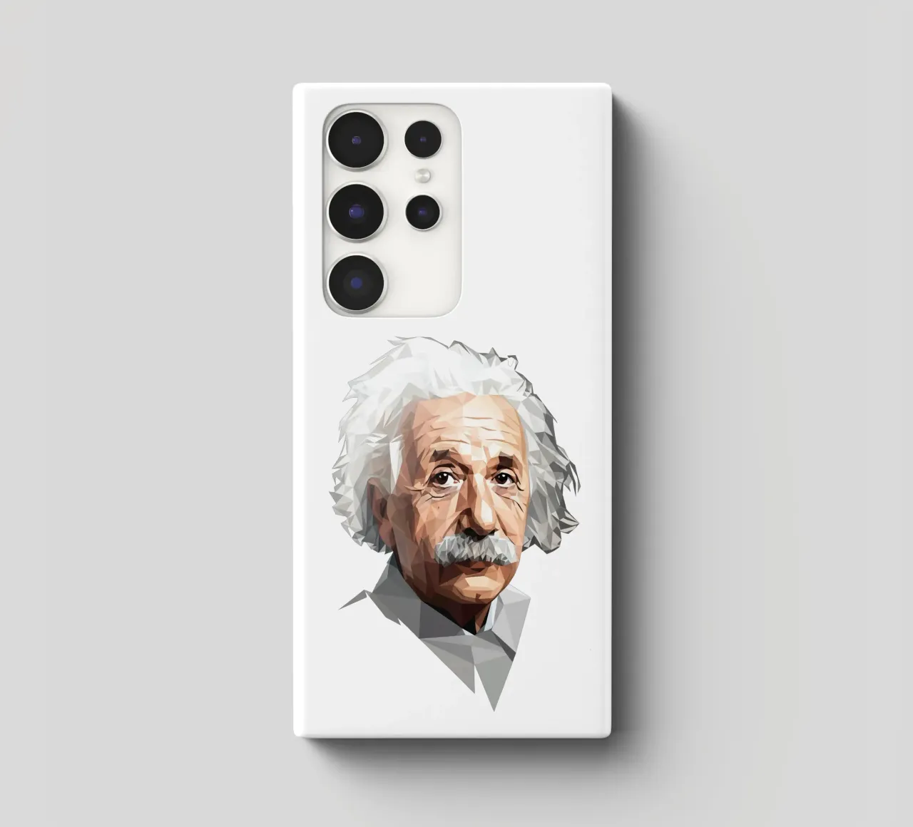 Albert Einstein Lowpoly cover samsung da Low Profile