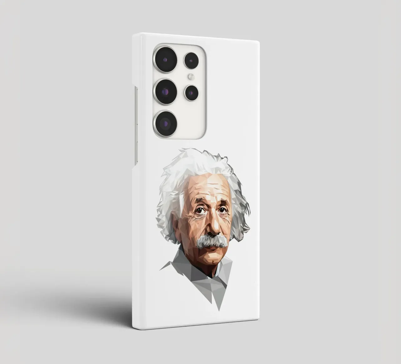 Albert Einstein Lowpoly cover samsung da Low Profile