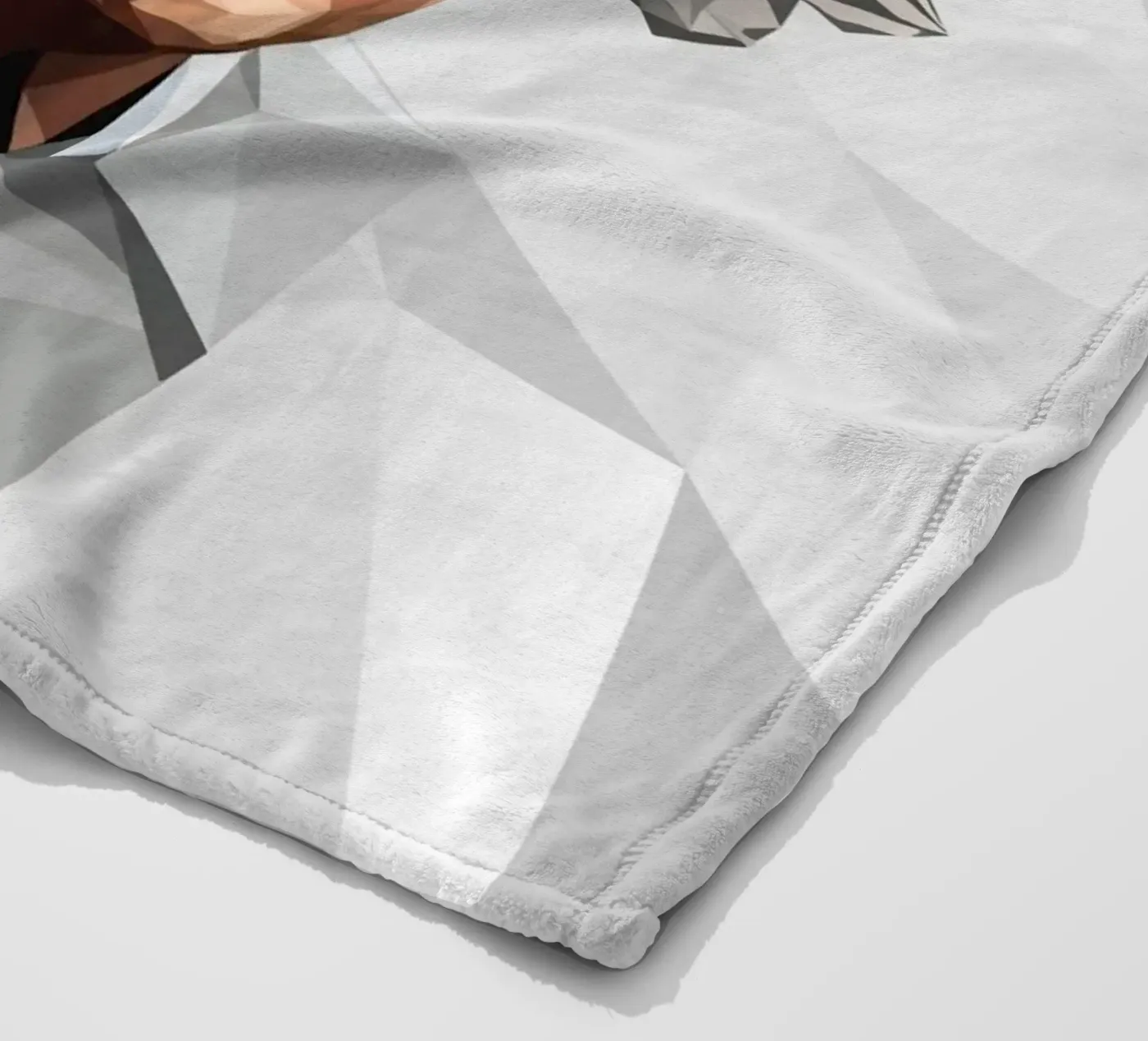 Albert Einstein Lowpoly Fleecedecke von Low Profile