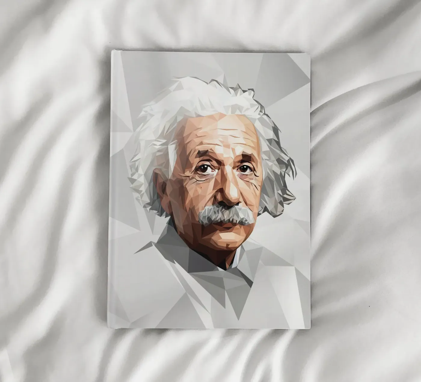 Albert Einstein Lowpoly notebook by Low Profile