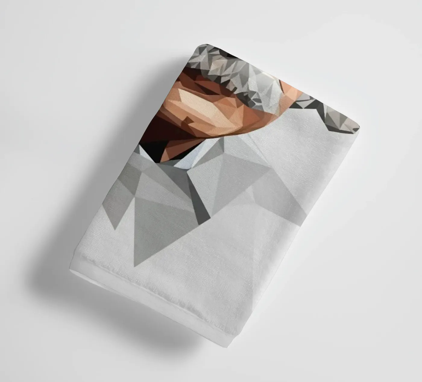 Albert Einstein Lowpoly badhanddoek van Low Profile