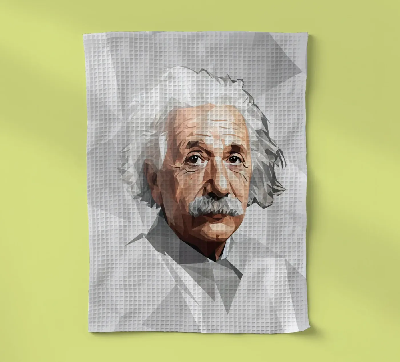 Albert Einstein Lowpoly torchon de Low Profile