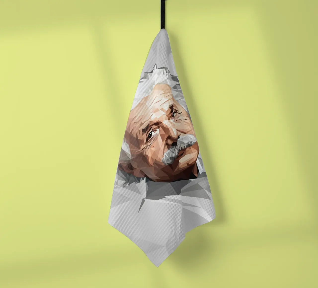 Albert Einstein Lowpoly torchon de Low Profile