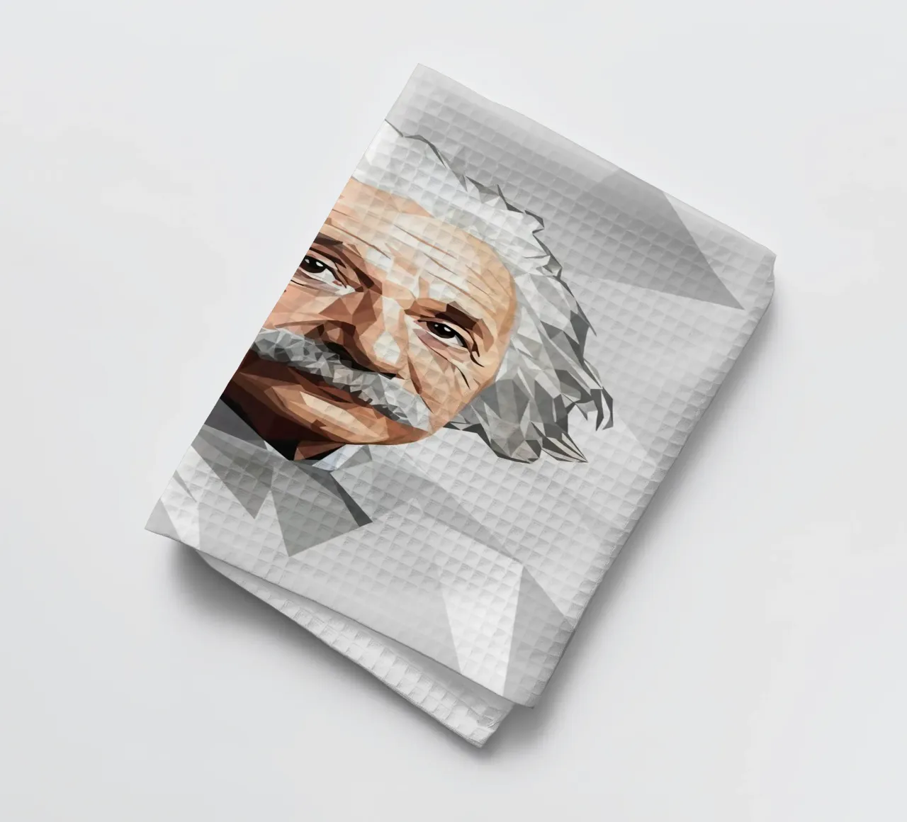 Albert Einstein Lowpoly torchon de Low Profile