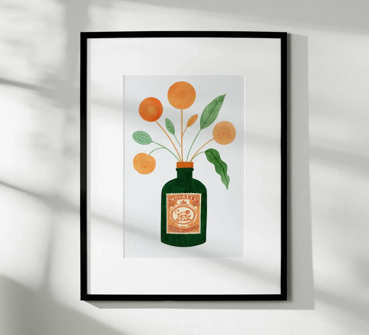 Gin e fiori carta hahnemühle da PurePeachStudio
