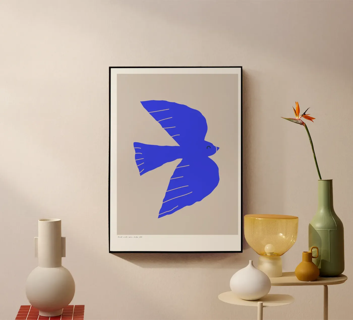Blue Flight Acryl-Glas von PurePeachStudio