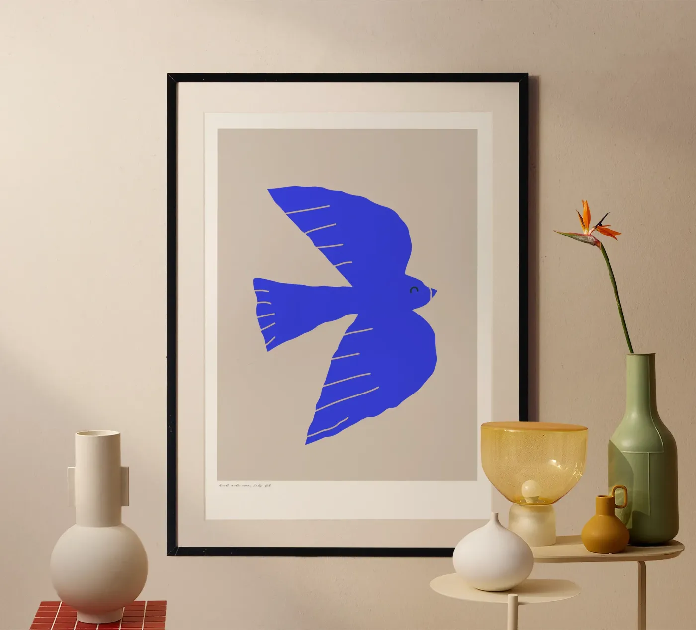 Volo blu poster da PurePeachStudio