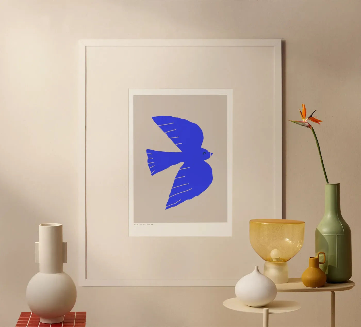 Volo blu poster da PurePeachStudio