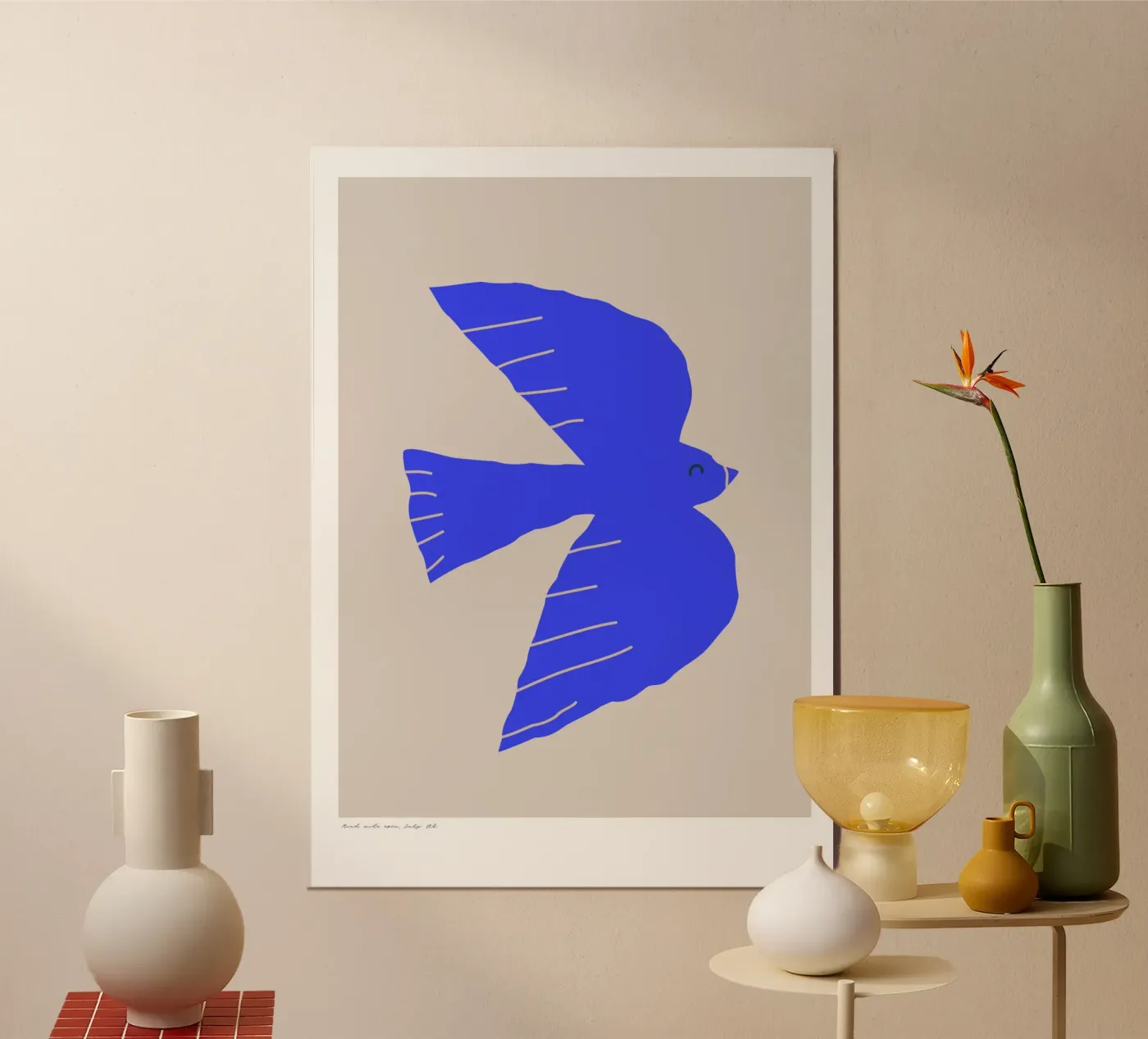 Volo blu poster da PurePeachStudio
