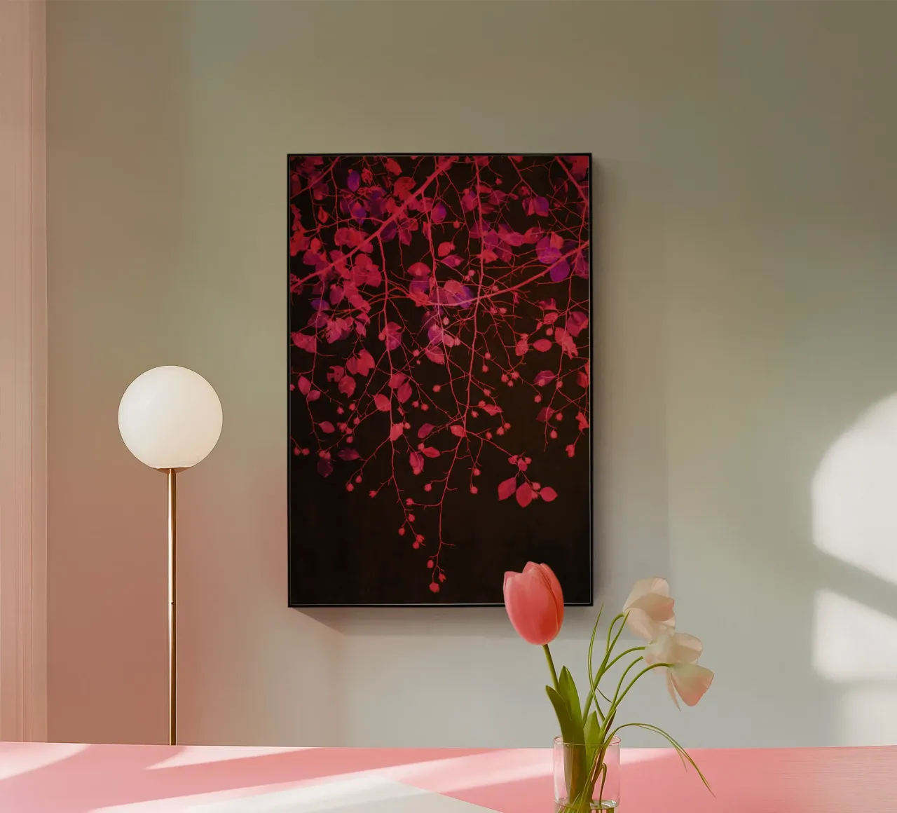 fiery veil plexiglass da Visuelle Poesie am Wegesrand