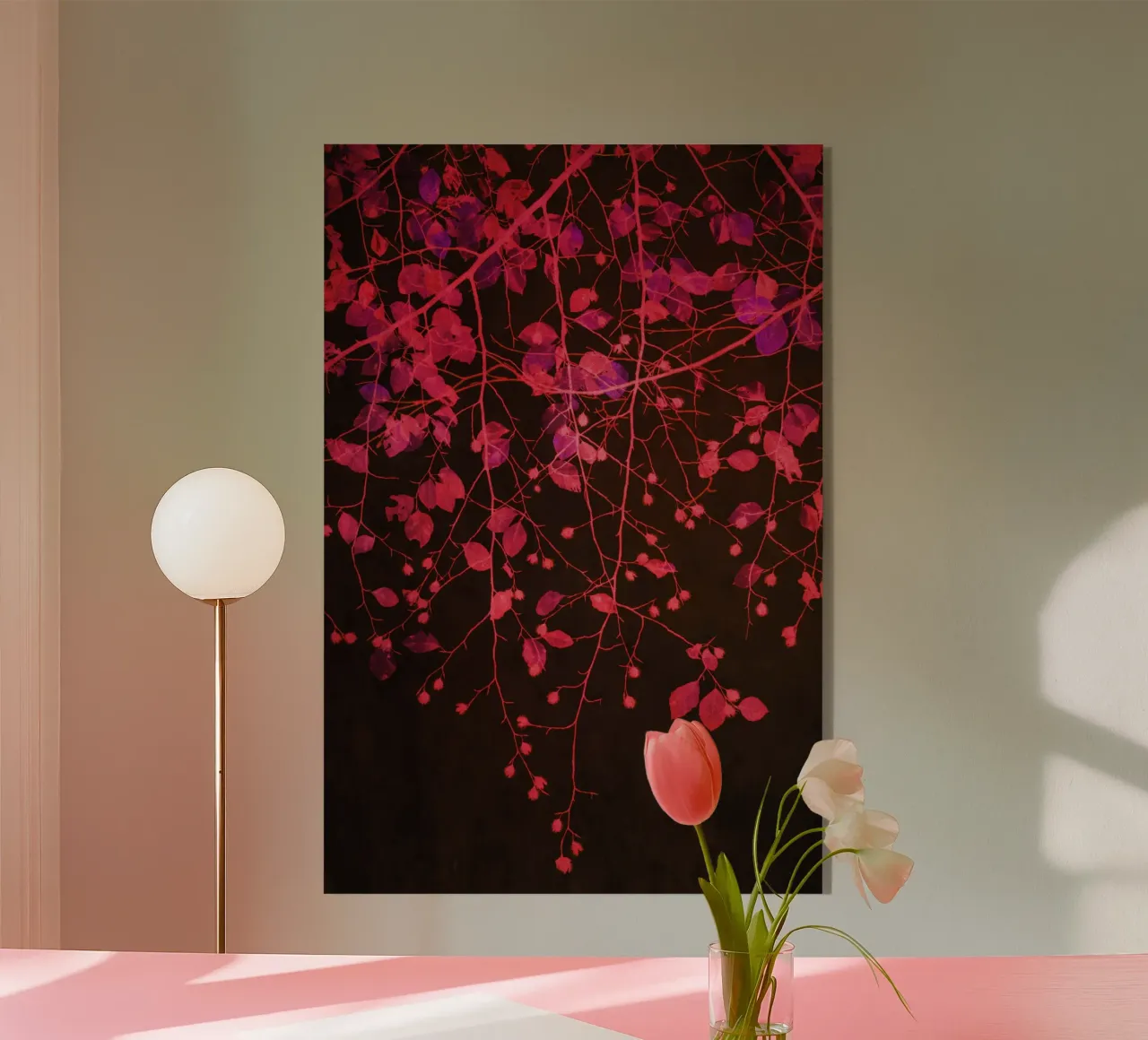 fiery veil plexiglass da Visuelle Poesie am Wegesrand