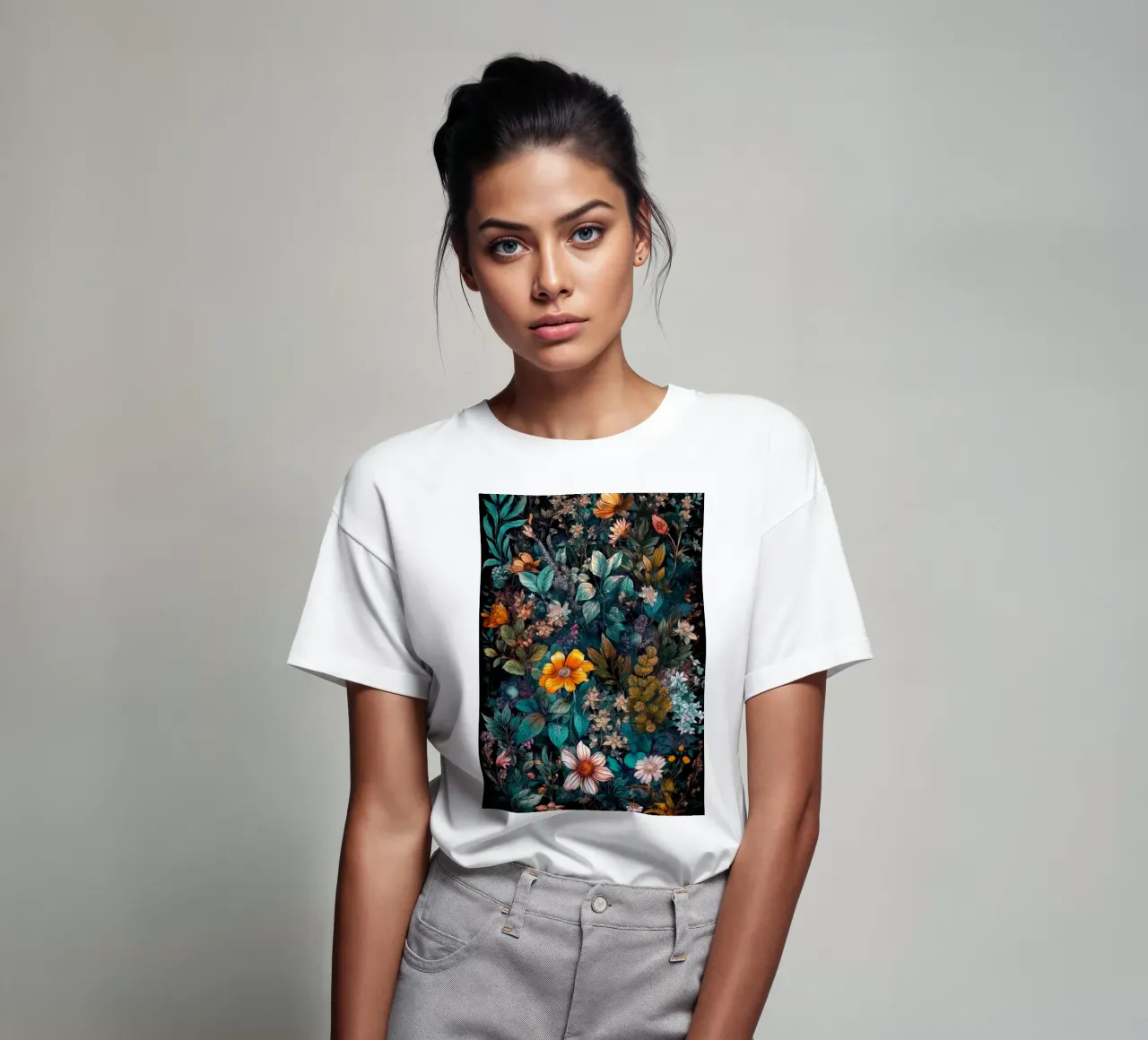 Meadow of Wild Plants and herbs t-shirt by Justyna Jaszke JBJart