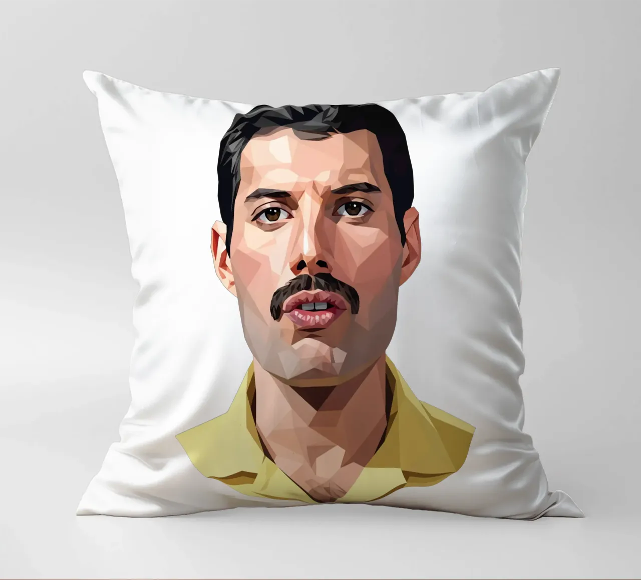 Freddie Mercury Low poly cuscino da Low Profile