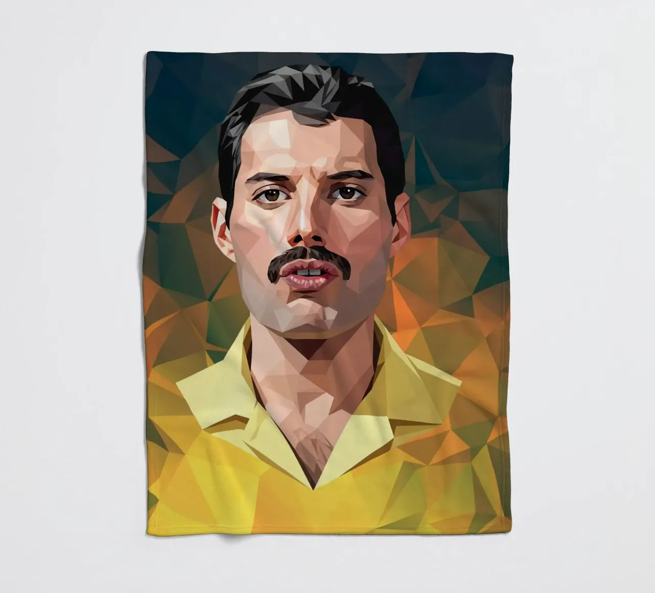 Freddie Mercury Low poly coperta in pile da Low Profile