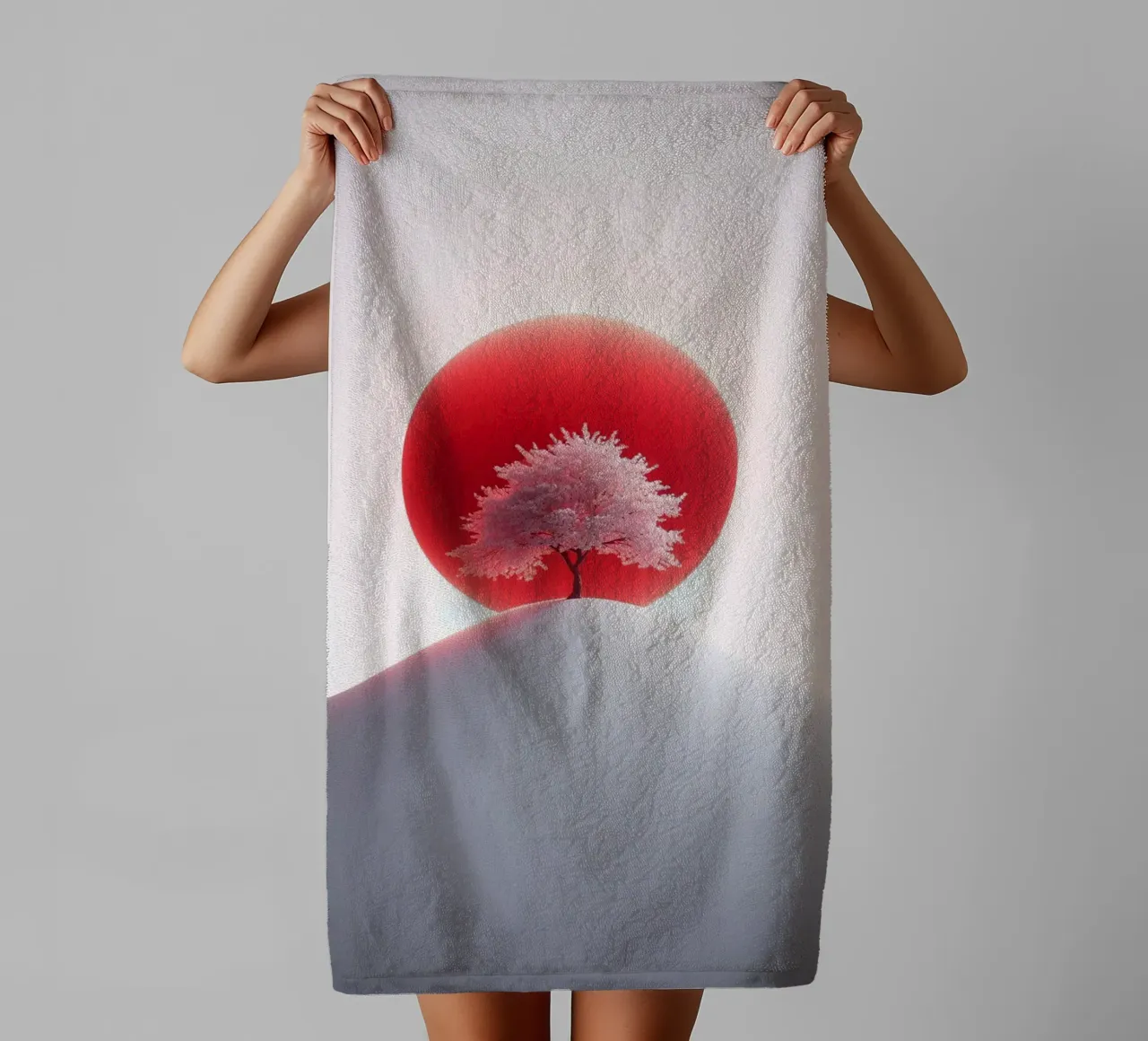 Sakura Baum No. 2 towel by BenCoStyle