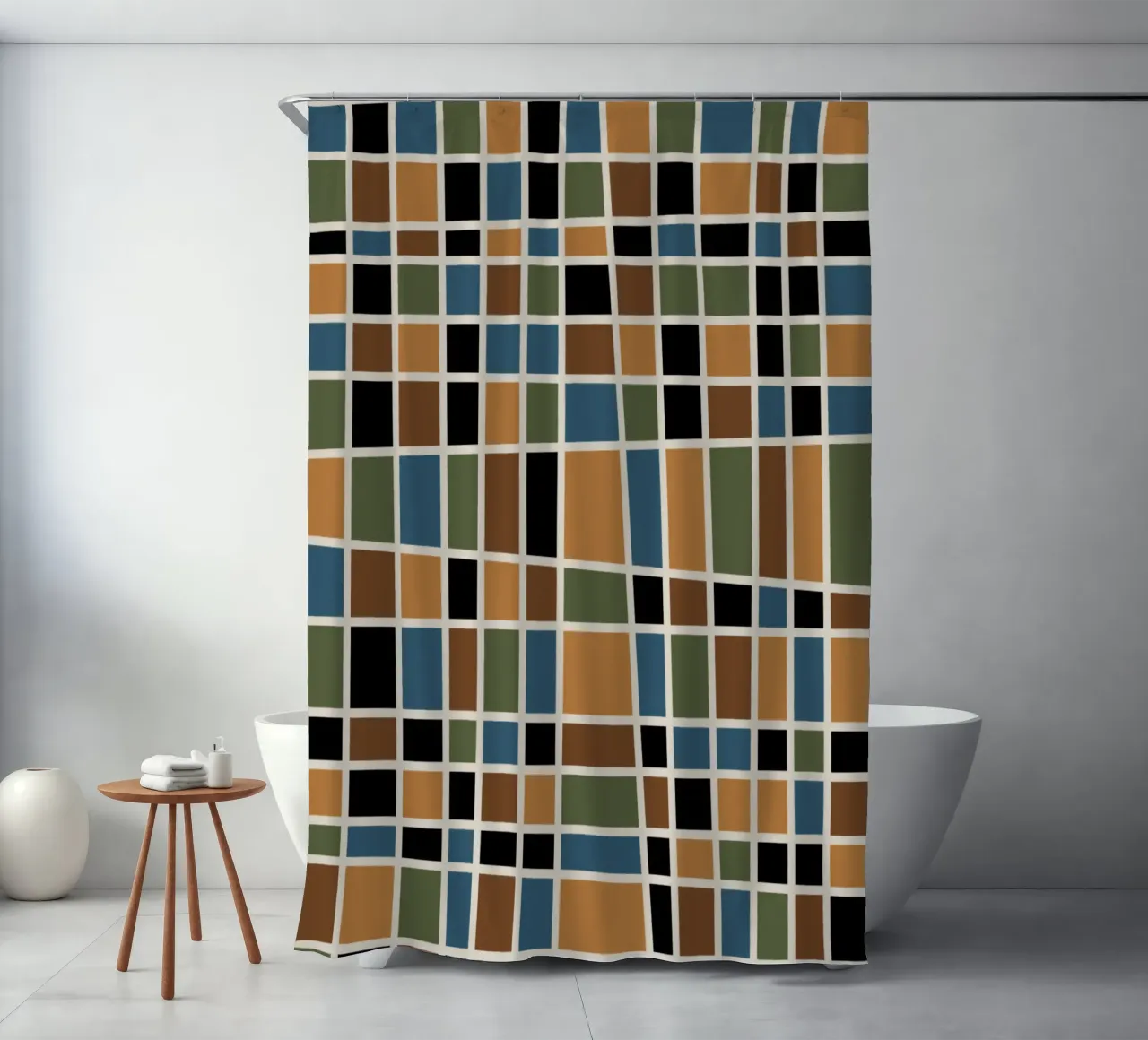 Moody fall shapes tenda da doccia da TijanaArtStudio88
