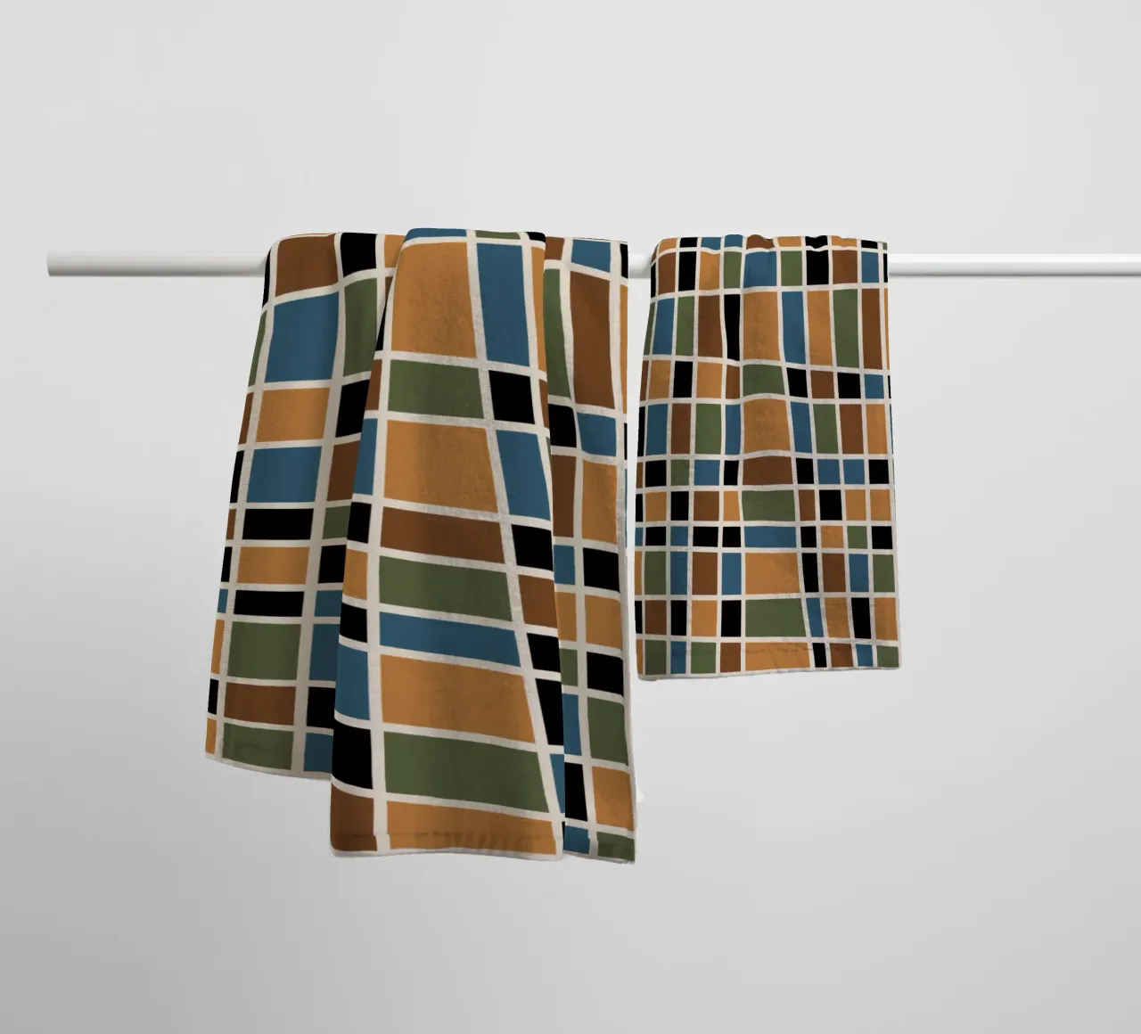 Moody fall shapes asciugamano da bagno da TijanaArtStudio88