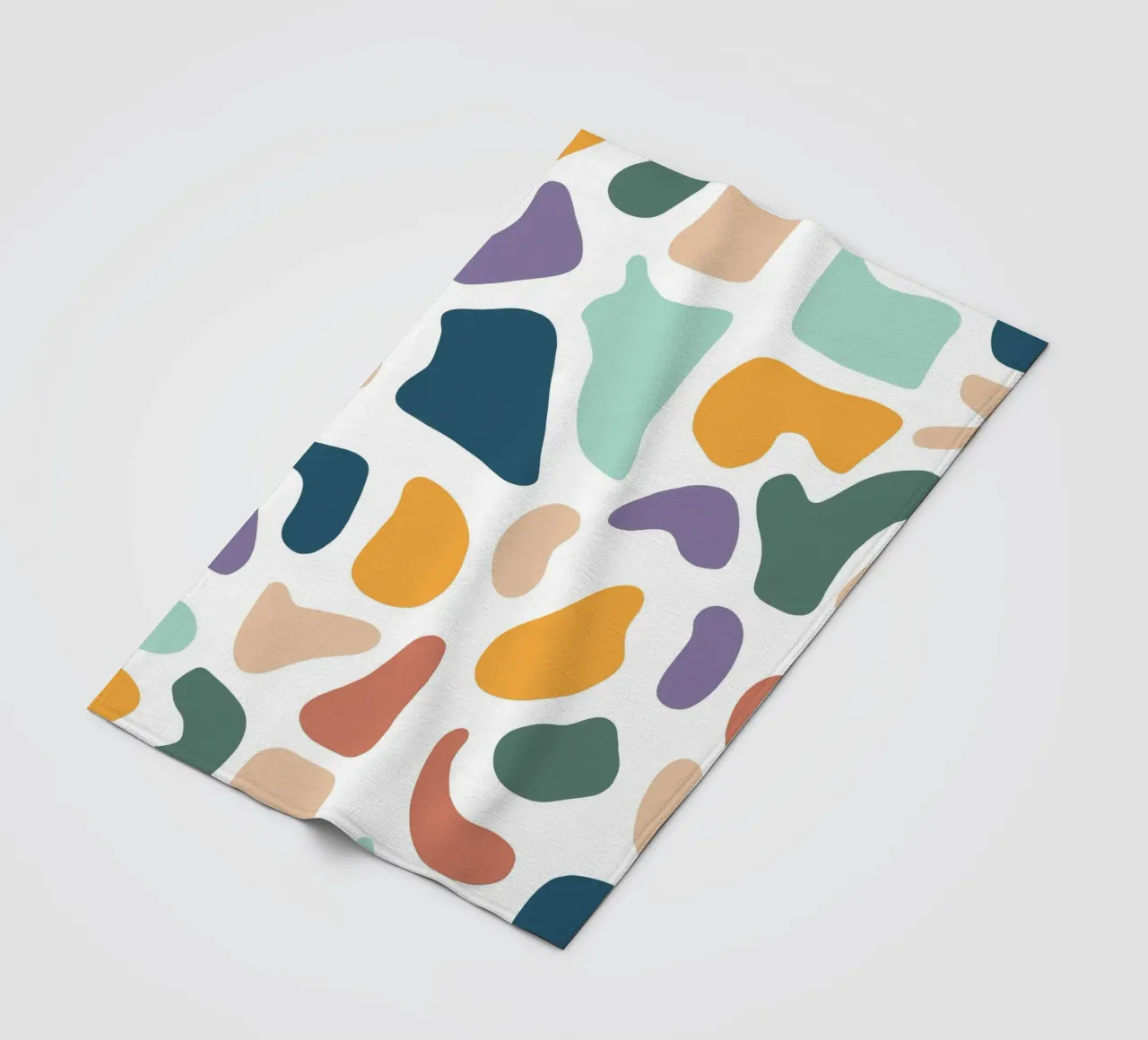Pastel pattern mid century coperta in pile da BAINAI