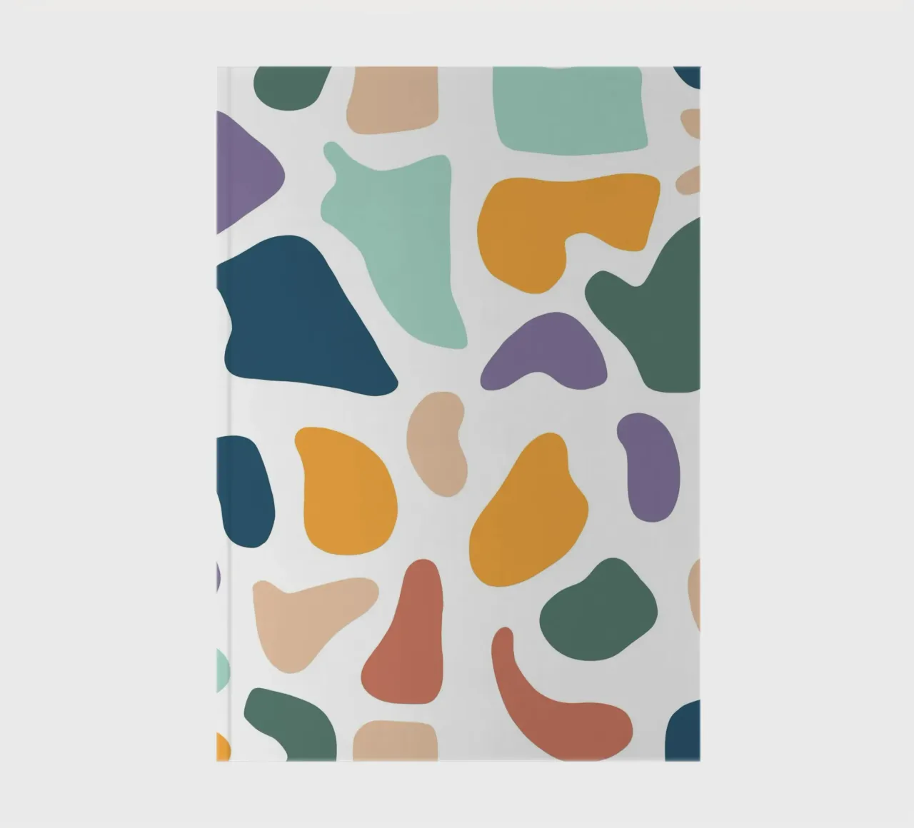 Pastel pattern mid century notebook by BAINAI