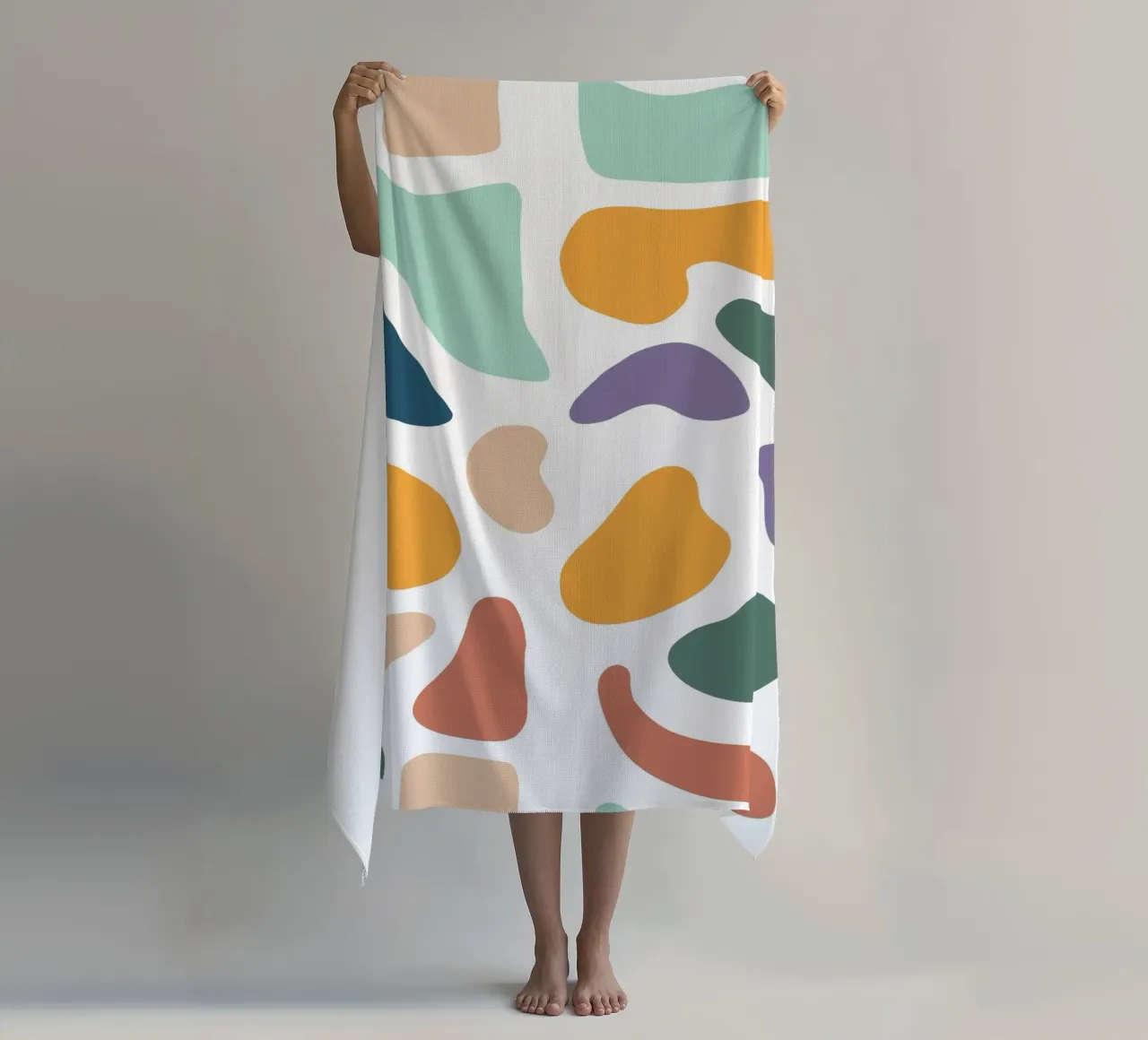 Pastel pattern mid century telo mare da BAINAI