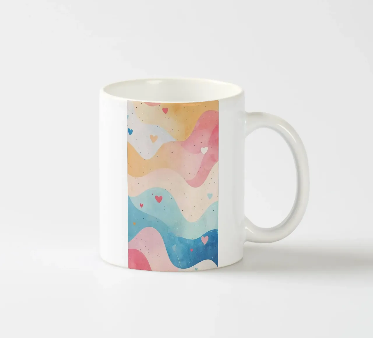 curve colorful gradient tazza in ceramica da comura