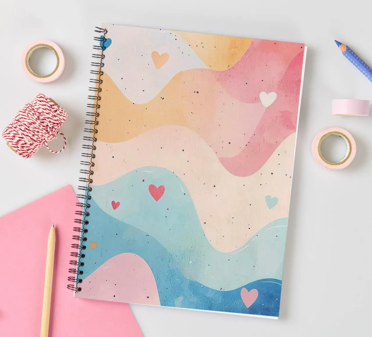 curve colorful gradient diario ad anelli da comura