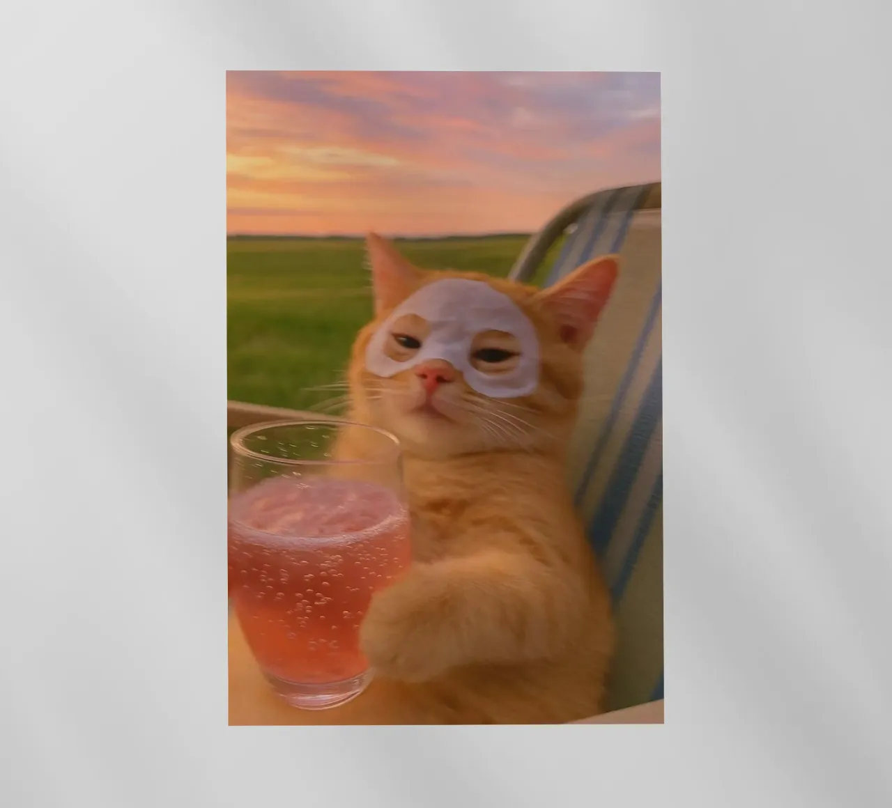 cat with juice pellicola backlit da comura