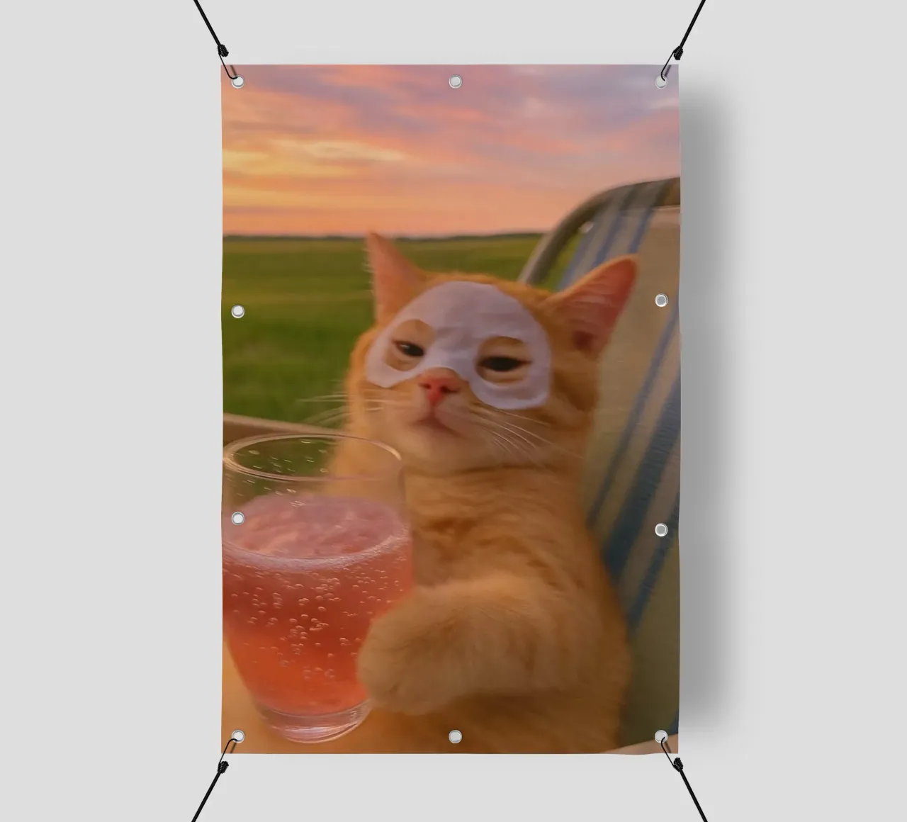 cat with juice telo in pvc da comura