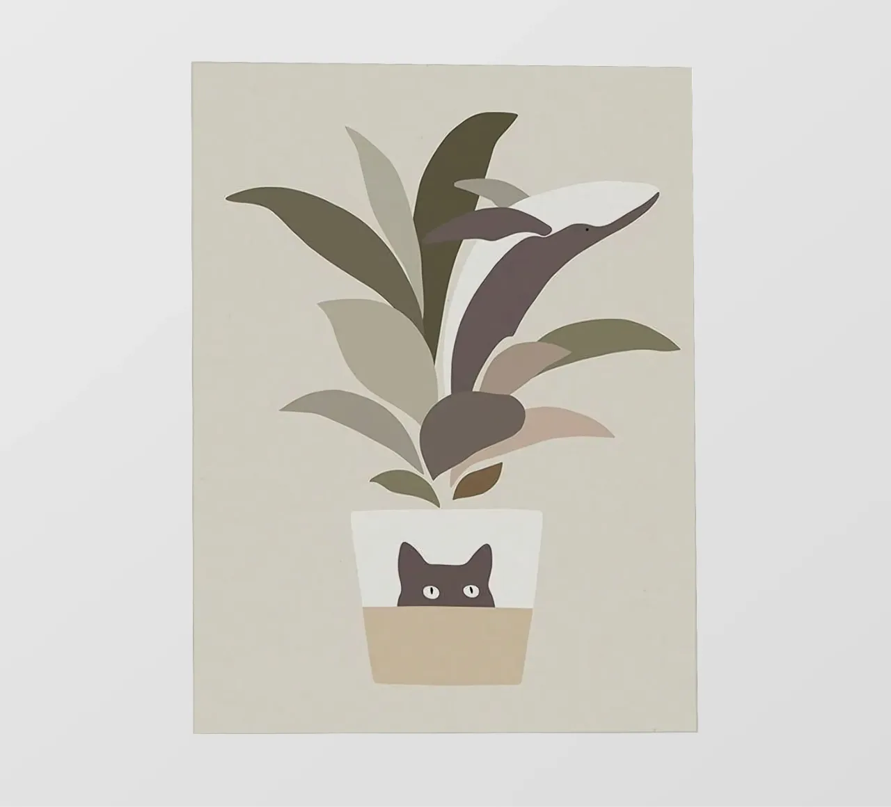 cat vase tree pellicola backlit da comura