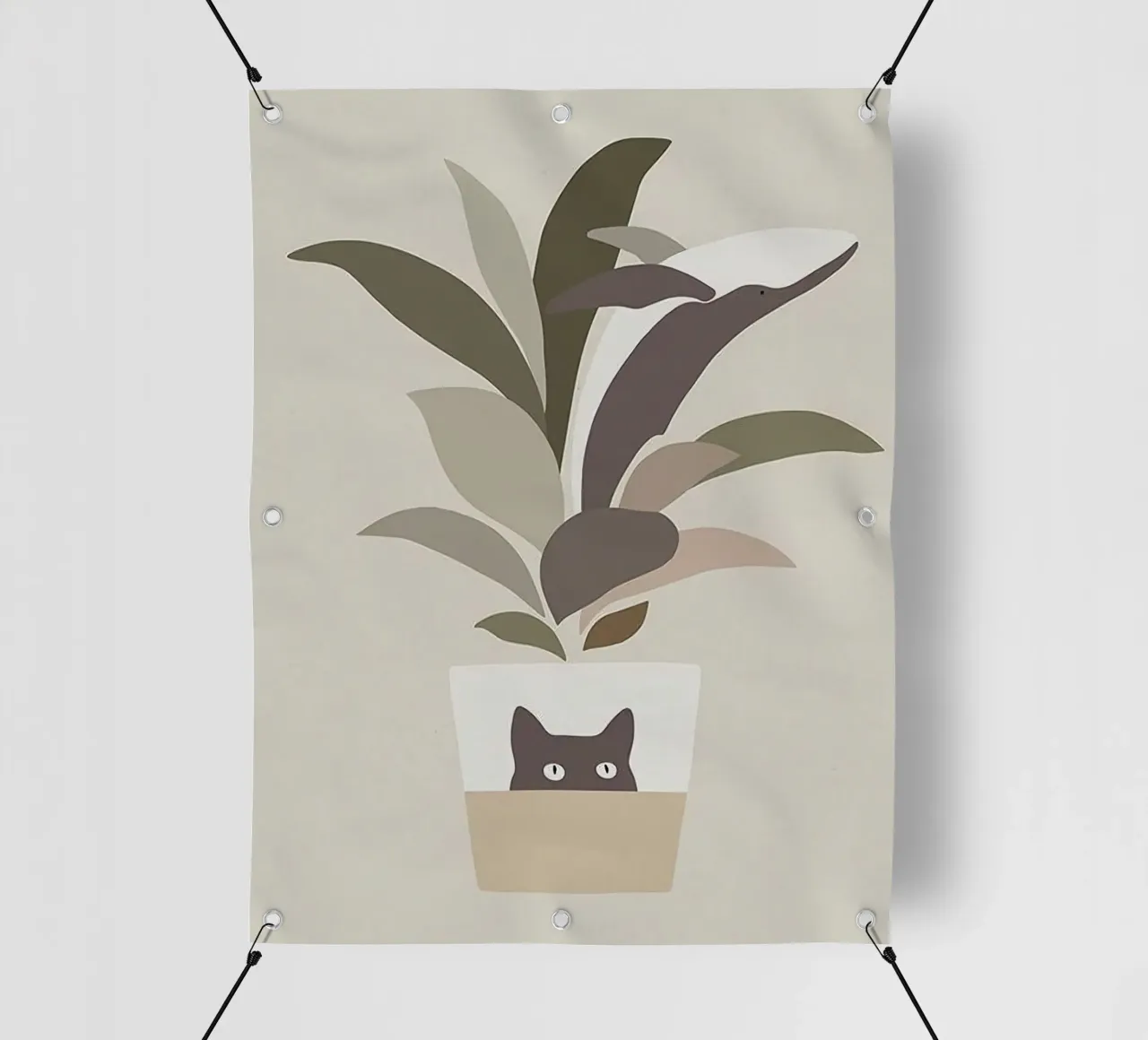 cat vase tree telo in pvc da comura