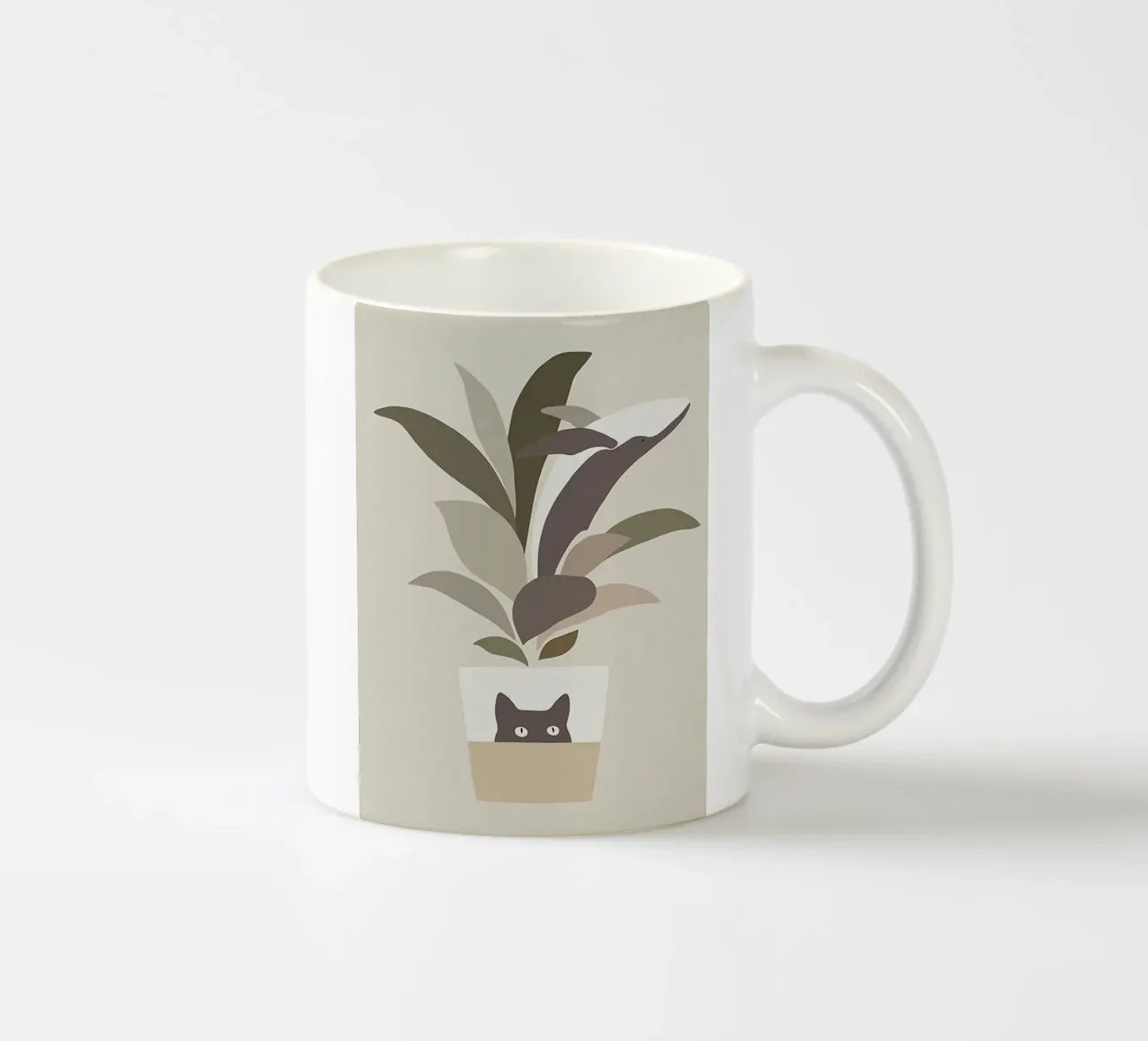 cat vase tree tazza in ceramica da comura