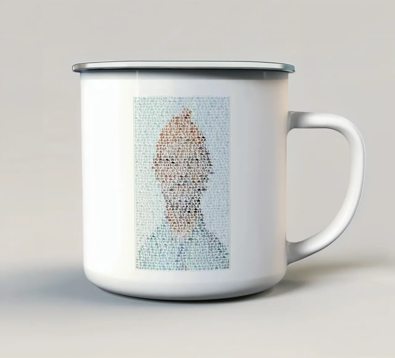 The Aquatic Steve Zissou tazza in smalto da Robotic Ewe