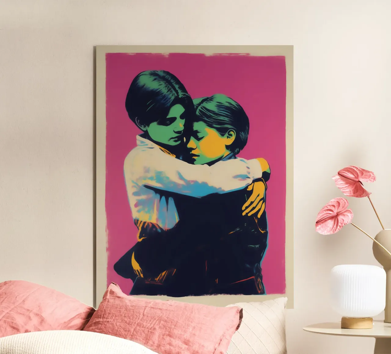 Abbraccio profondo | Grandi sentimenti in colori emozionali alluminio dibond da Autofocus