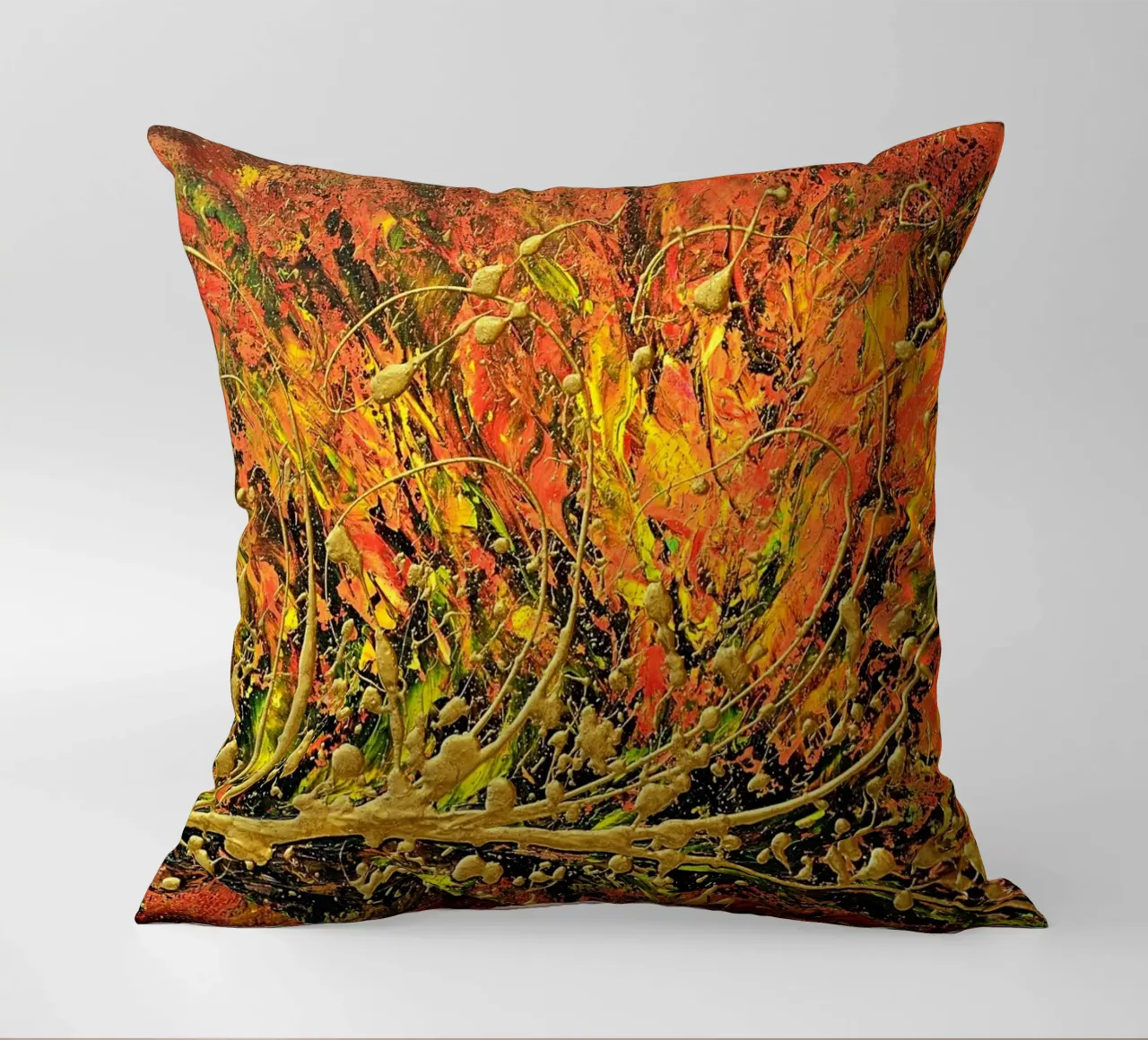 SINFONIA D'AUTUNNO cuscino da Thierry Vobmann Abstract painting