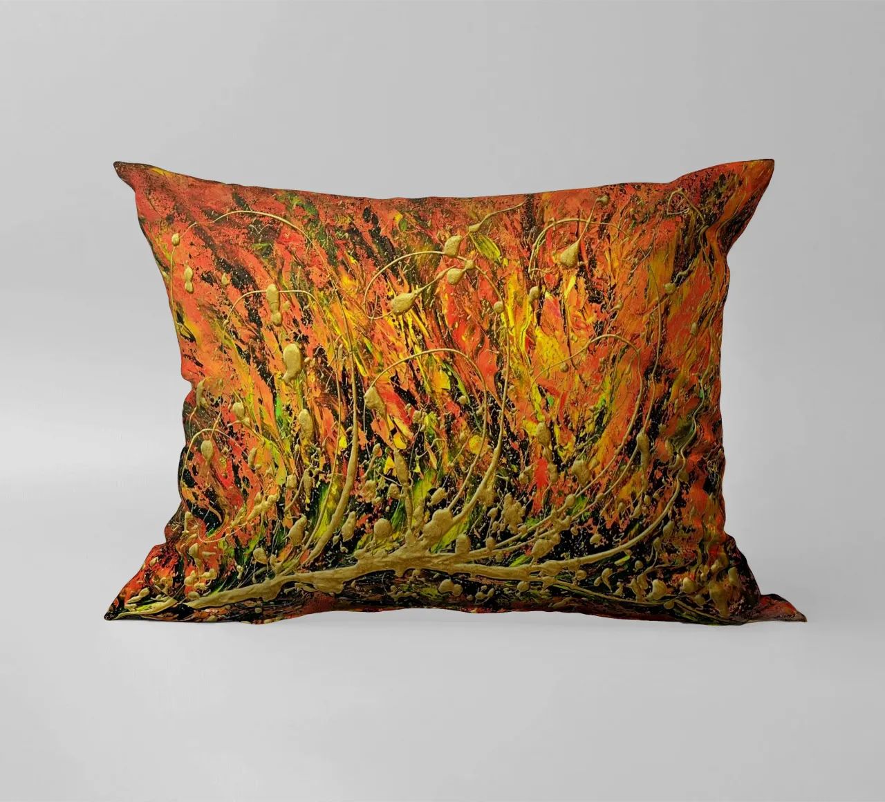 SINFONIA D'AUTUNNO cuscino da Thierry Vobmann Abstract painting