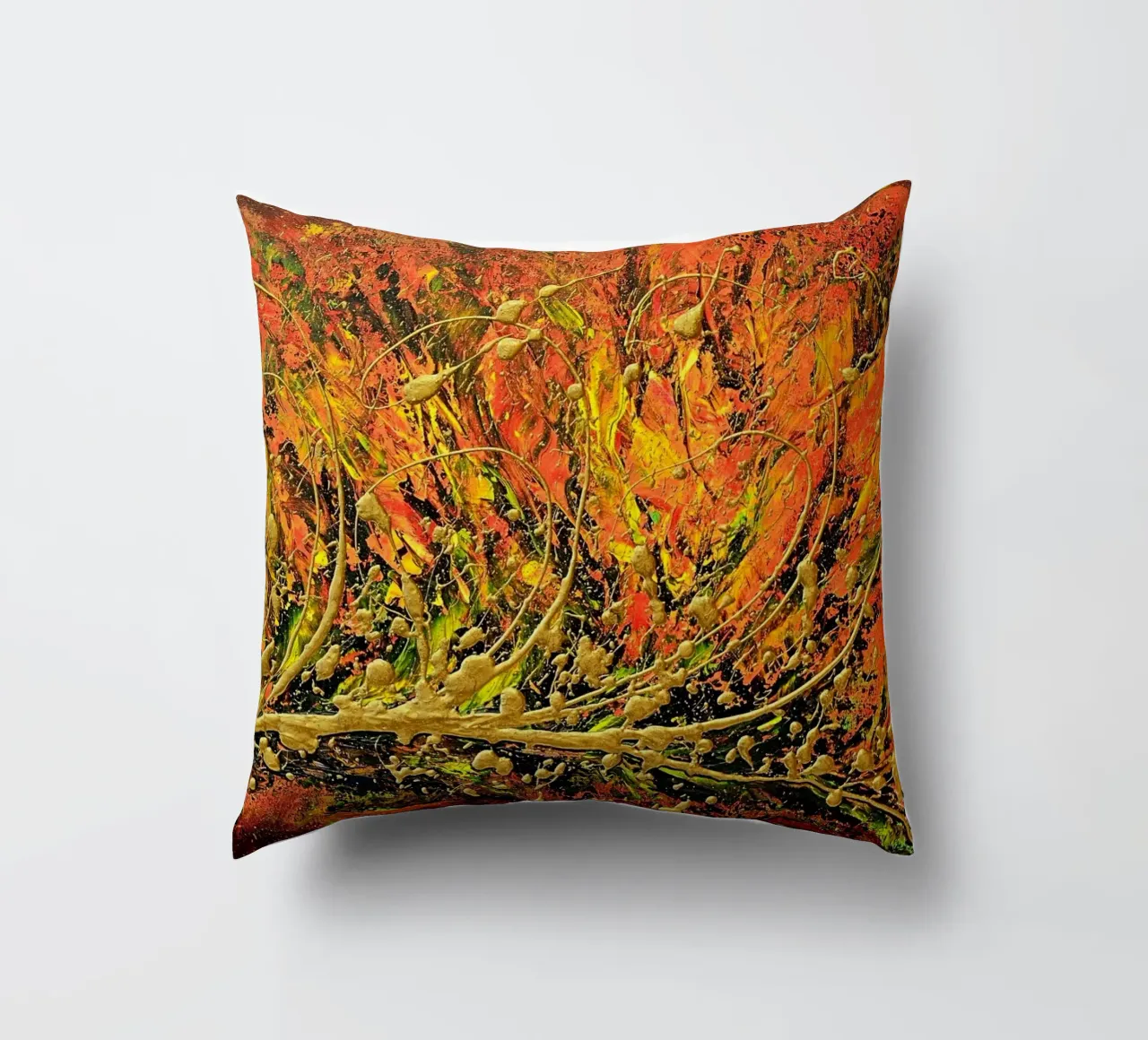 SINFONIA D'AUTUNNO cuscino da Thierry Vobmann Abstract painting