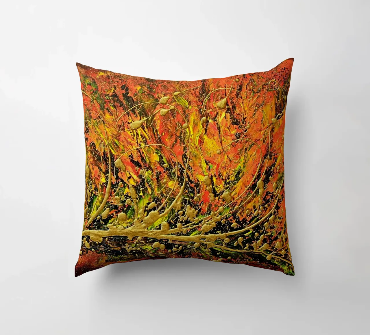 SINFONIA D'AUTUNNO cuscino da Thierry Vobmann Abstract painting