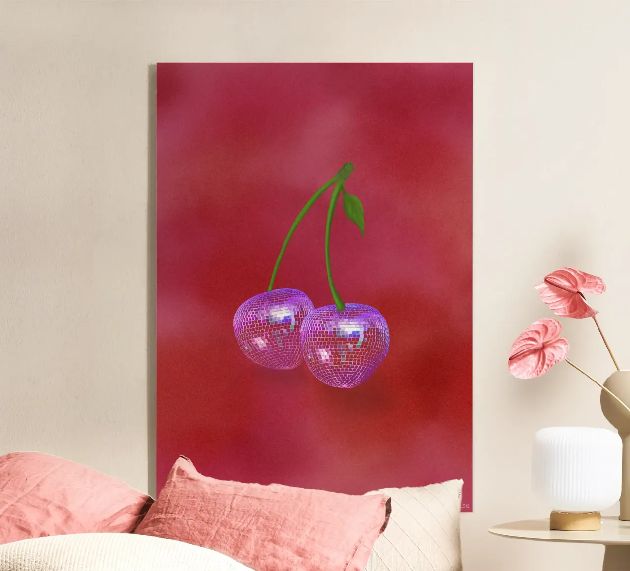 Cherry Cherry Disco plexiglass da Femlouise.illustrations