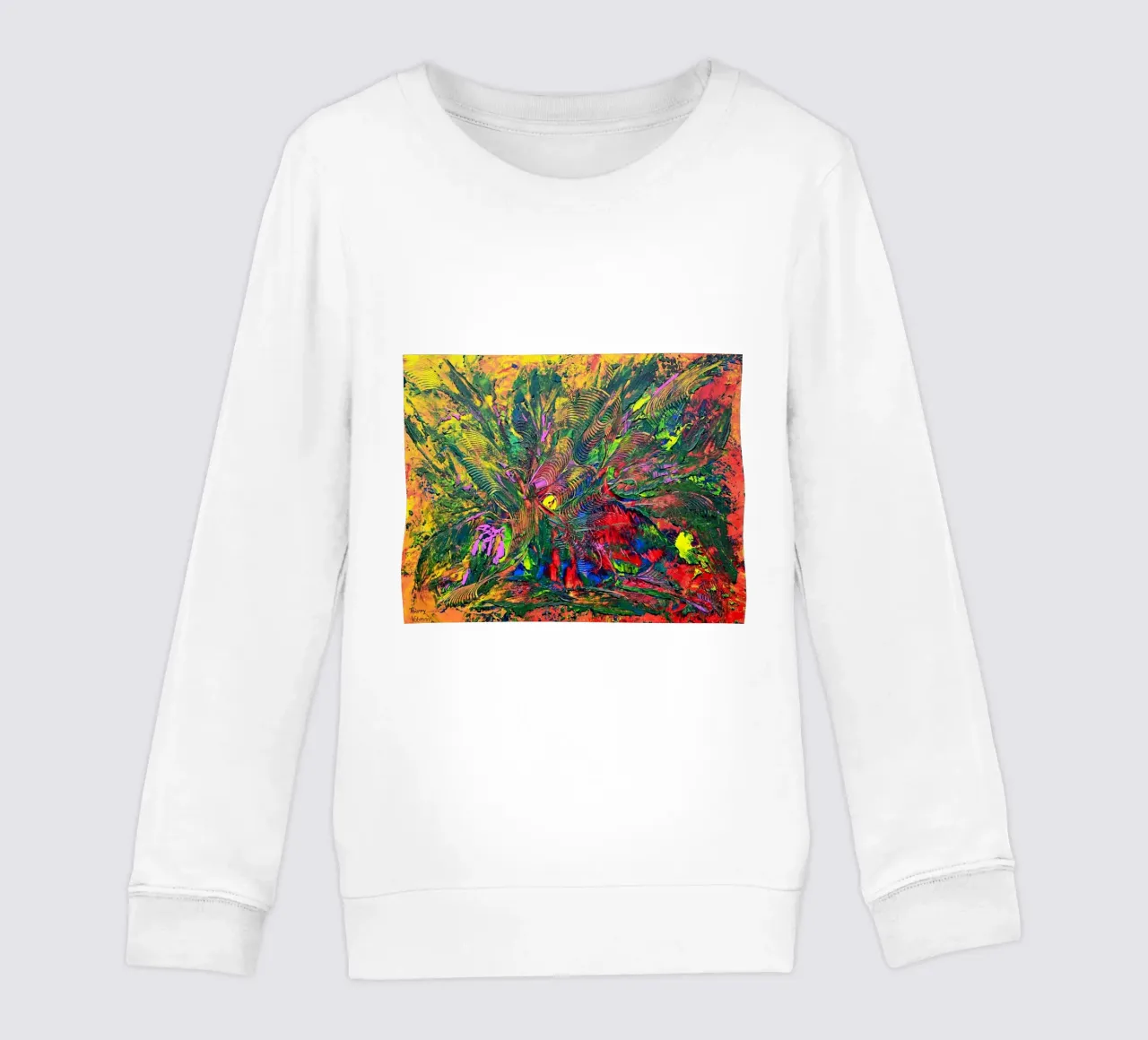 SET AUTUNNO felpa bambino da Thierry Vobmann Abstract painting