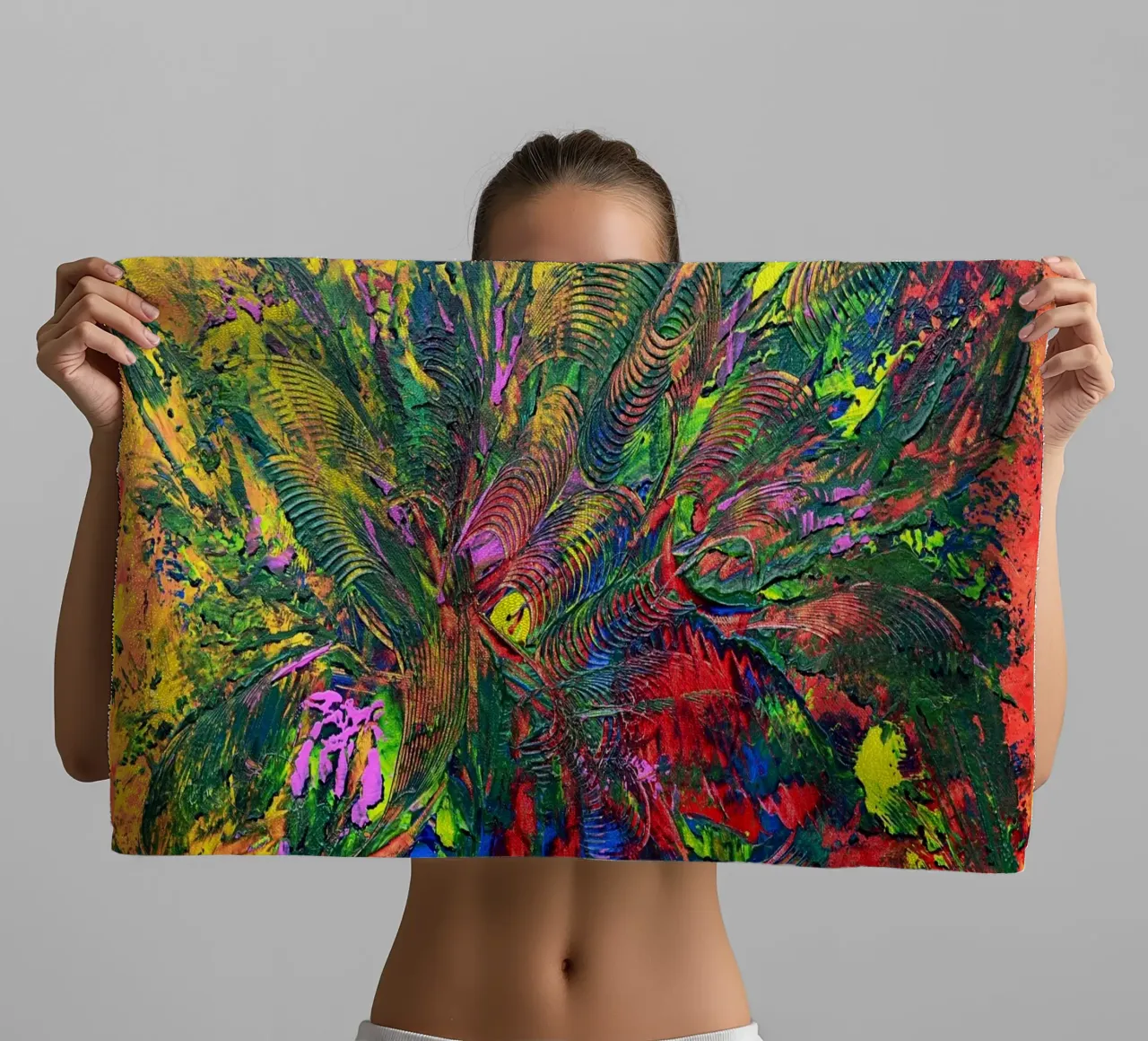 SET AUTUNNO asciugamano da bagno da Thierry Vobmann Abstract painting