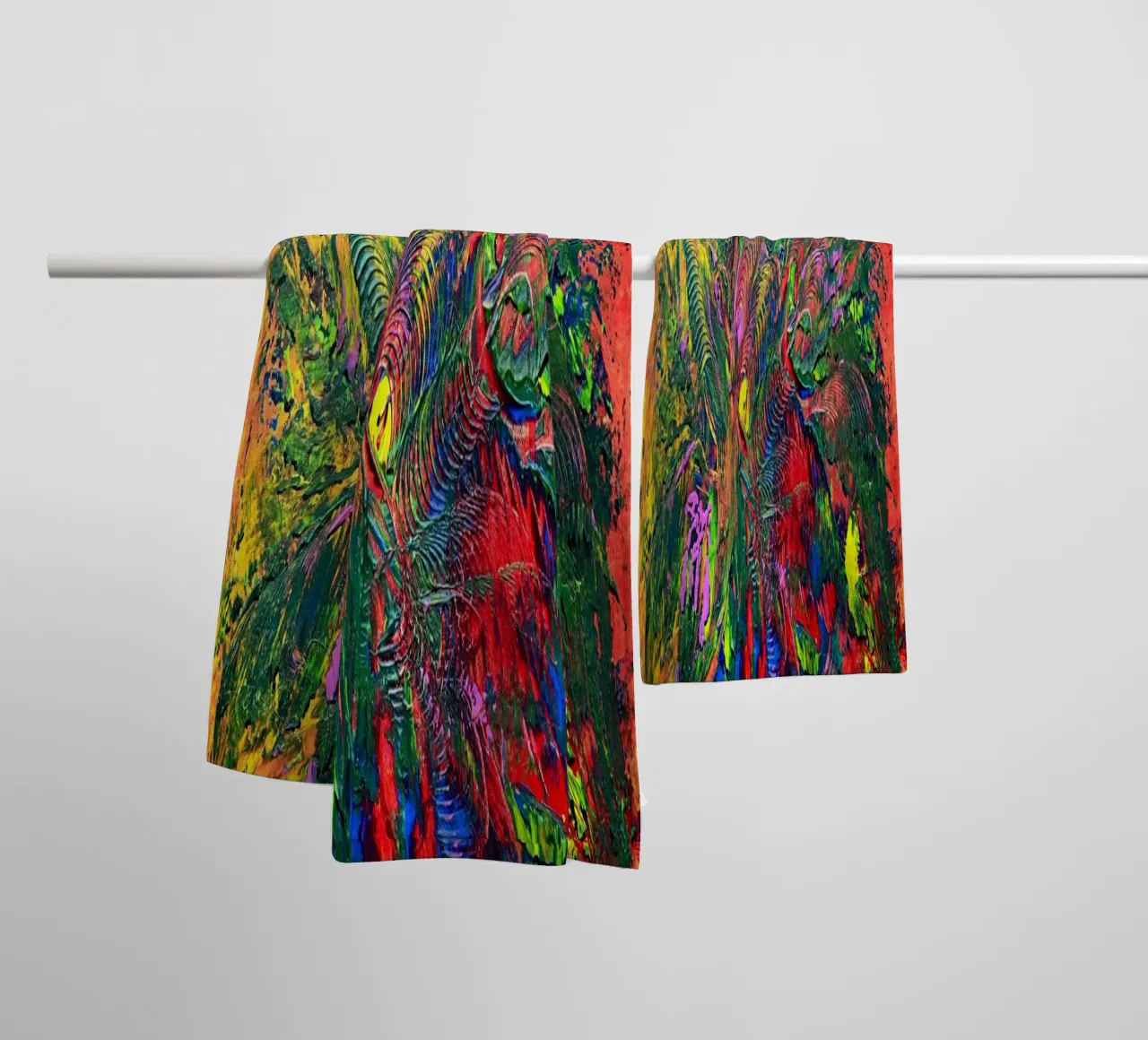 SET AUTUNNO asciugamano da bagno da Thierry Vobmann Abstract painting
