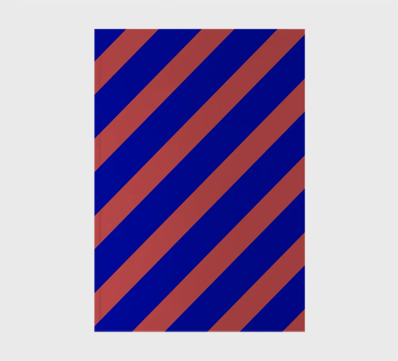 Diagonal Stripes red blue carnet de notes de Studio ROSAGRAU