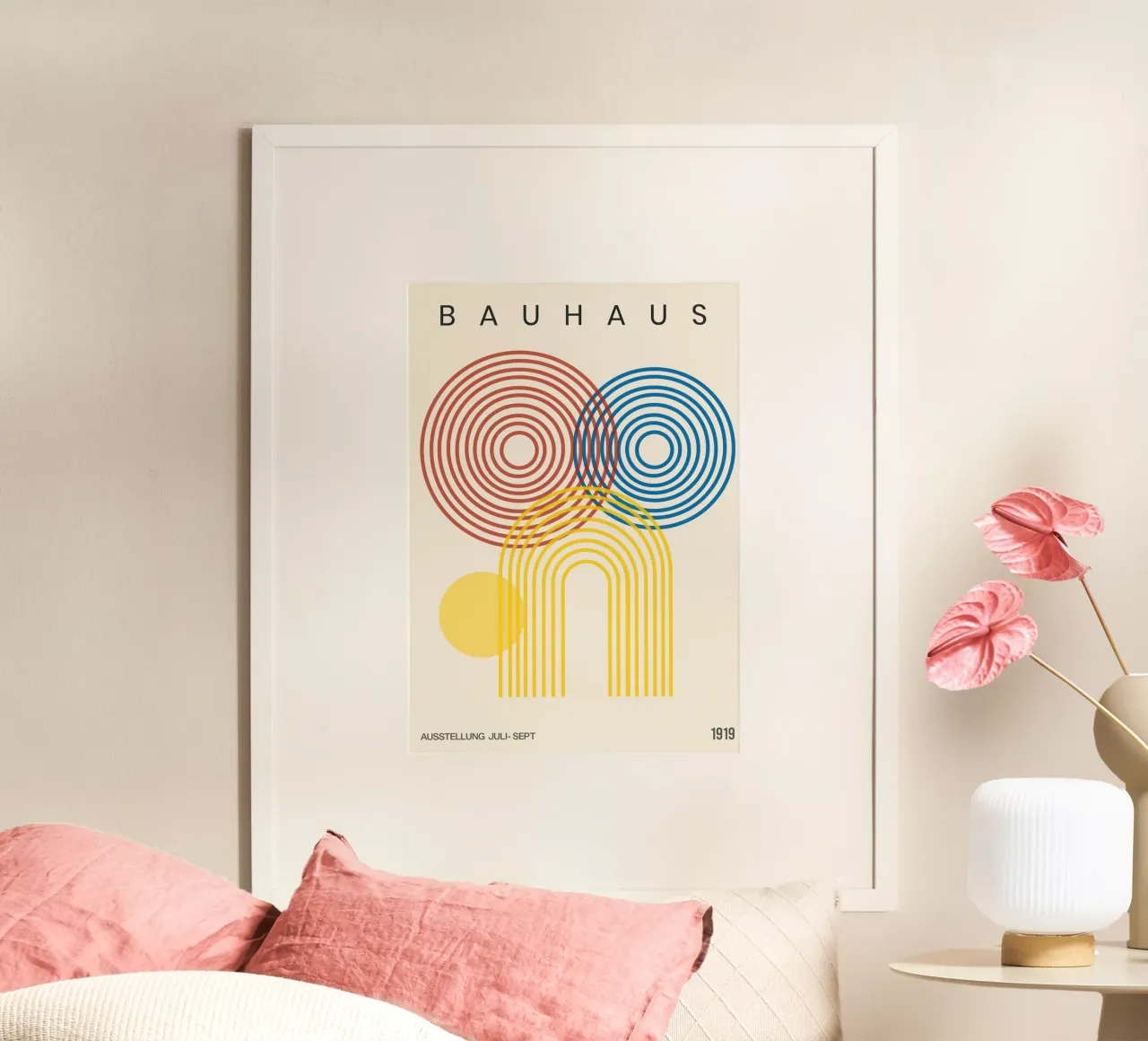 Bauhaus Geometric Abstract poster da Attaboy Dsgn
