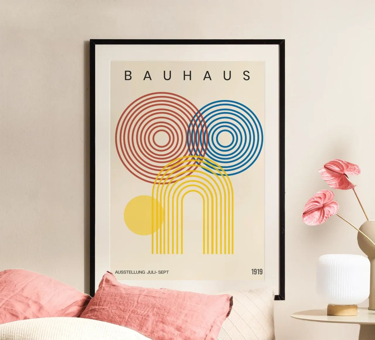 Bauhaus Geometric Abstract poster by Attaboy Dsgn