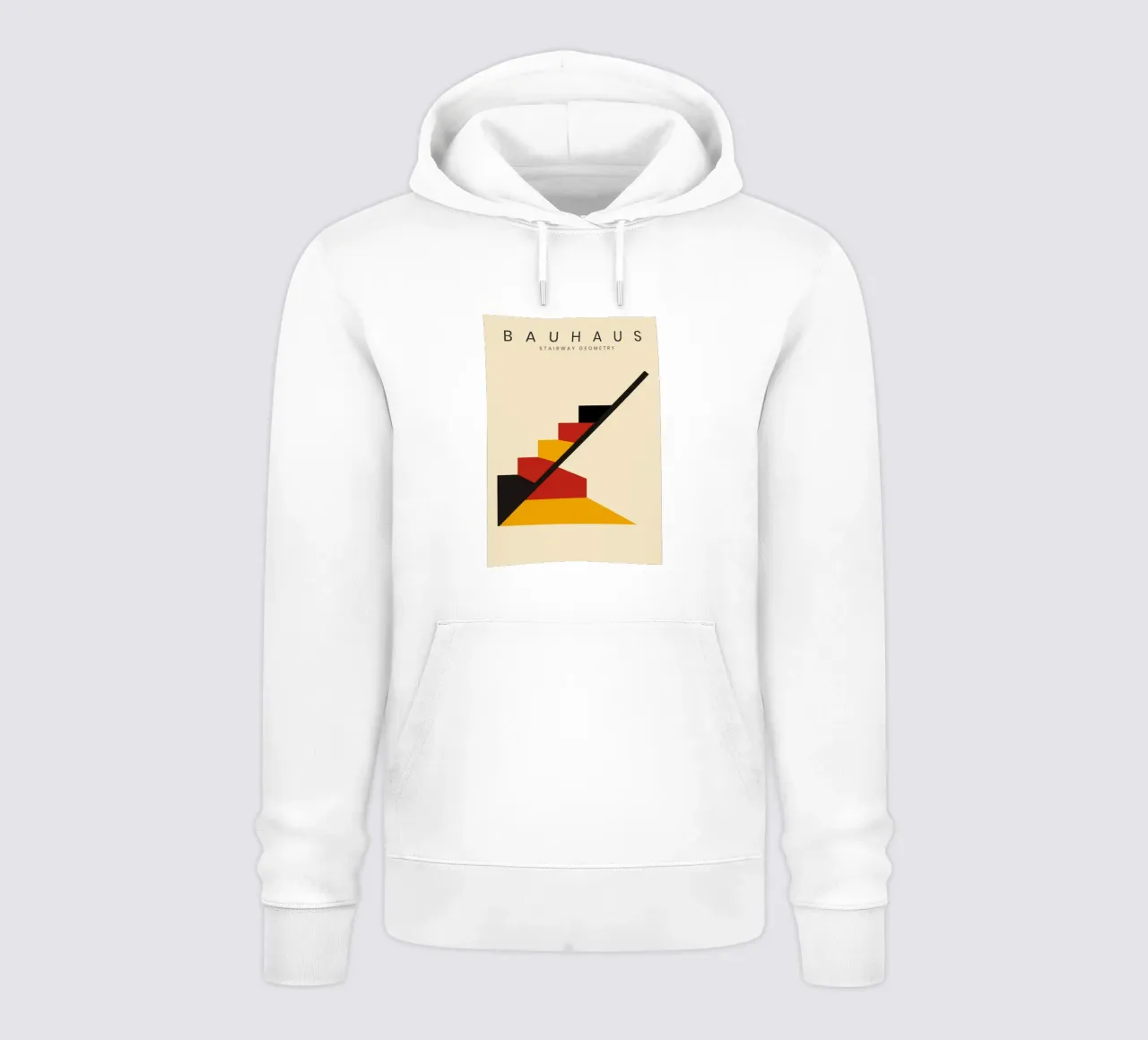 Bauhaus Stairway Geometry felpa con cappuccio da Attaboy Dsgn