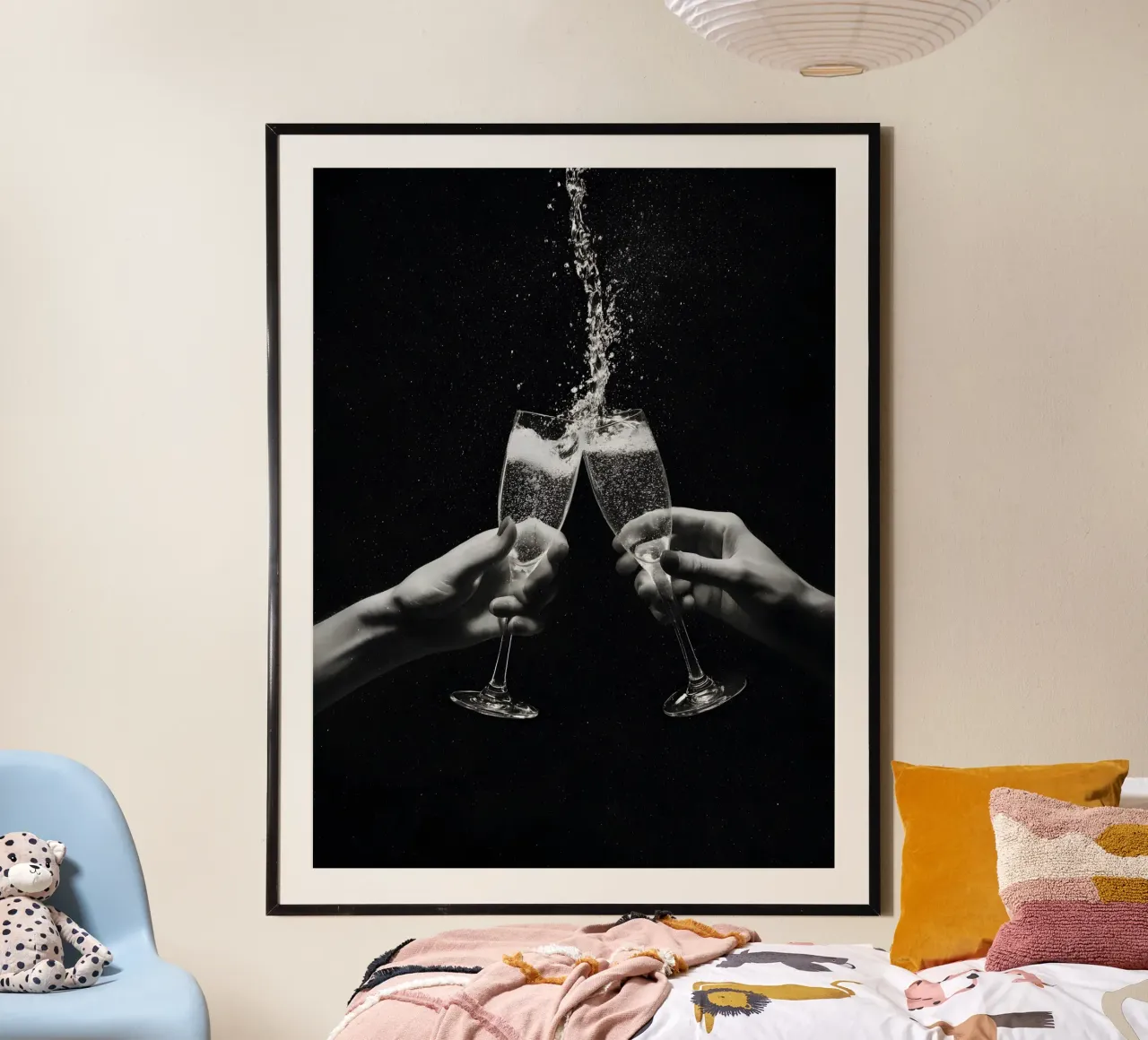 Champagne Spark poster da Mononoir