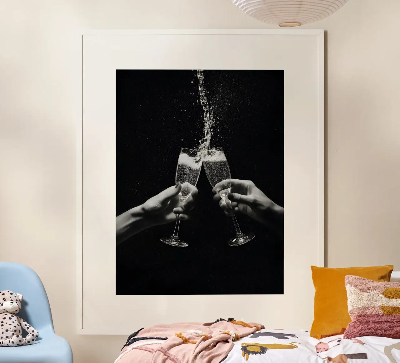 Champagne Spark poster da Mononoir