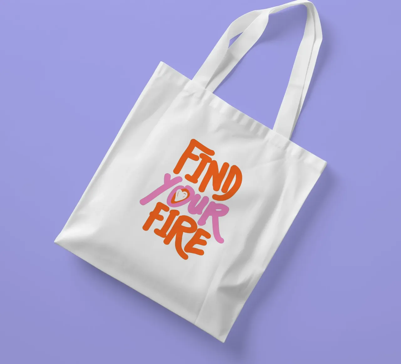 Trova il tuo fuoco borsa in juta da dericktype